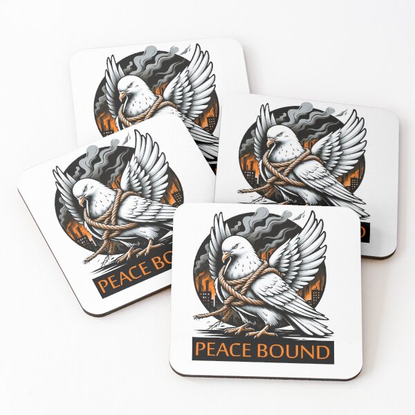 Item preview,  sticker of dove bound in rope designed and sold by YasminTaha.