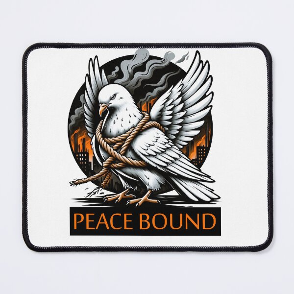 Item preview,  sticker of dove bound in rope designed and sold by YasminTaha.
