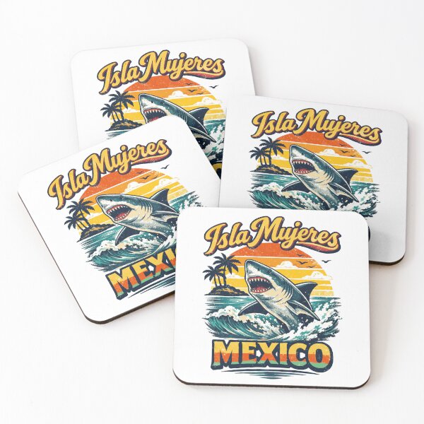 Item preview, Isla Mujeres Mexico Shark Beach Sunset Graphic designed and sold by JackCurtis1991.