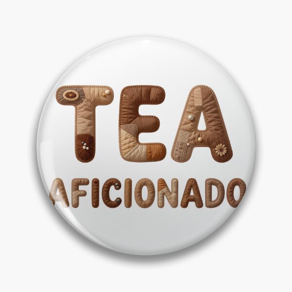 Item preview, TEA AFICIONADO - IN FAUX LETTERING designed and sold by AlexOBrienArt.