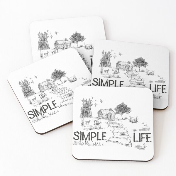 Item preview, Simple Life Rustic Farmhouse Design | Vintage Country Cottage Stone House Landscape | Black and White Rural Aesthetic designed and sold by Aura Design.