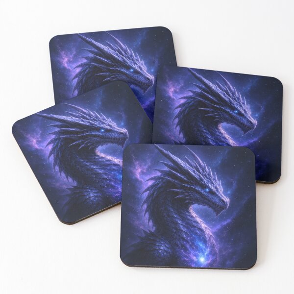 Item preview, Cosmic Dragon in the Stars – Galactic Fantasy Dragon Artwork designed and sold by DrakariArt.