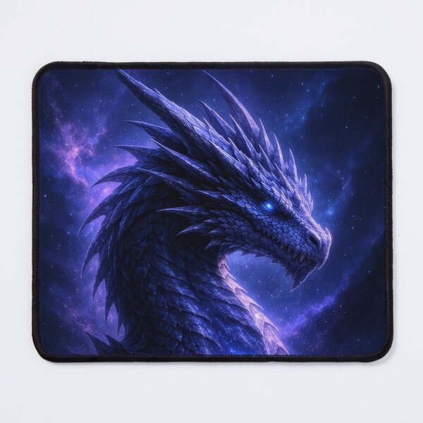 Item preview, Cosmic Dragon in the Stars – Galactic Fantasy Dragon Artwork designed and sold by DrakariArt.