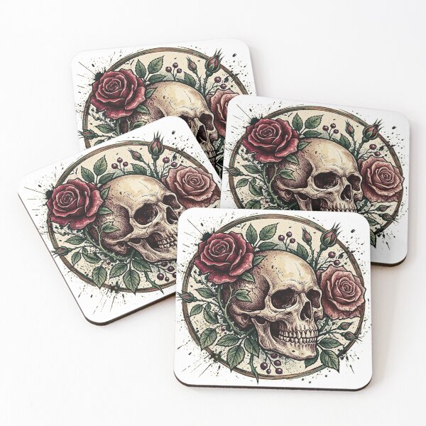 Item preview, Grunge Skull & Roses designed and sold by dhananjay85.