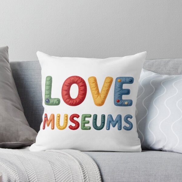 Item preview, LOVE MUSEUMS - IN COLORFUL FAUX LETTERING designed and sold by AlexOBrienArt.