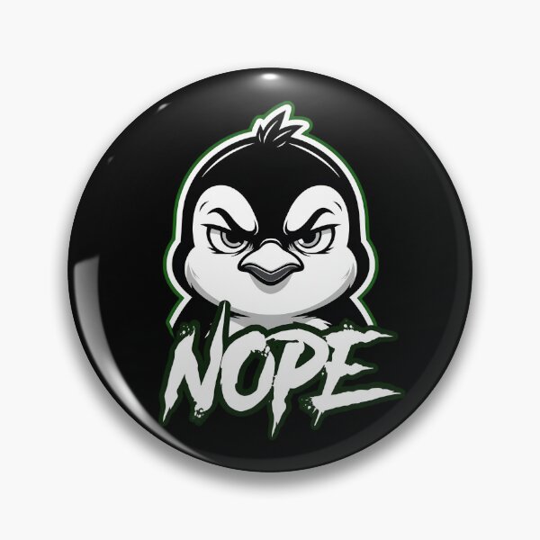 Item preview, Angry Penguin Nope Funny Meme Design designed and sold by TshirtsOnline-.
