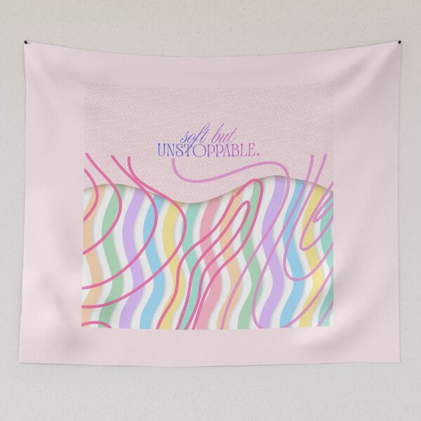 Item preview, AFFIRMATION QUOTE - SOFT BUT UNSTOPPABLE  designed and sold by ZeloraArt.