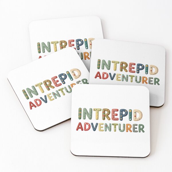 Item preview, INTREPID ADVENTURER - IN COLORFUL FAUX LETTERING designed and sold by AlexOBrienArt.