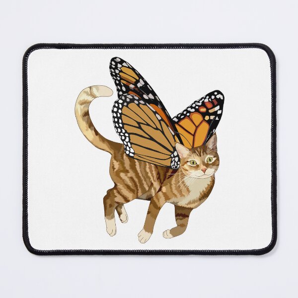 Item preview, Ginger Tabby Monarch Butterfly Cat designed and sold by Carleah Unique.