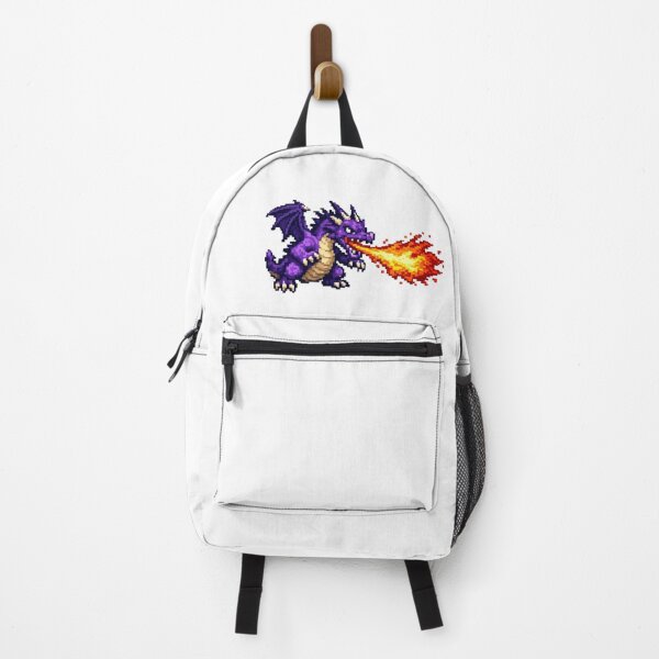 Item preview, Purple Fire Dragon – Pixelated Creature in Action designed and sold by NextNoob485.
