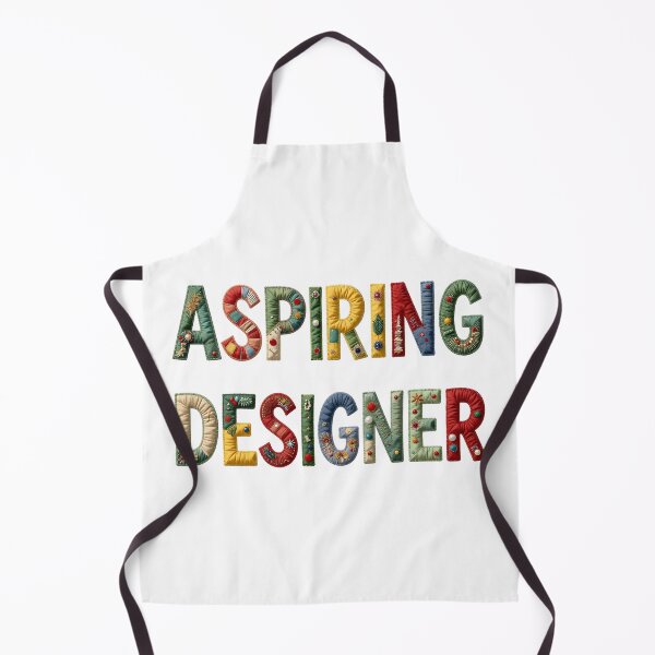 Item preview, ASPIRING DESIGNER - IN COLORFUL FAUX LETTERING designed and sold by AlexOBrienArt.
