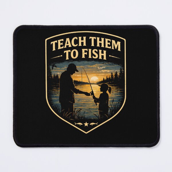 Item preview, Dad Teaching Kid Fishing T-Shirt, Family Fishing Tee, Father Son Fishing Gift designed and sold by WildWonderfulWear.