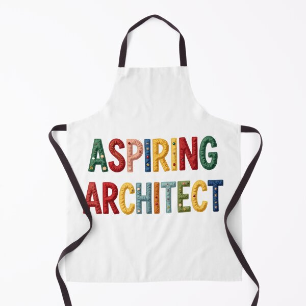 Item preview, ASPIRING ARCHITECT - IN COLORFUL FAUX LETTERING designed and sold by AlexOBrienArt.