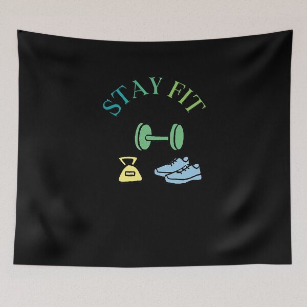 Item preview, Stay Fit Retro Doodles – Gym and Running Pack designed and sold by StorySeller85.