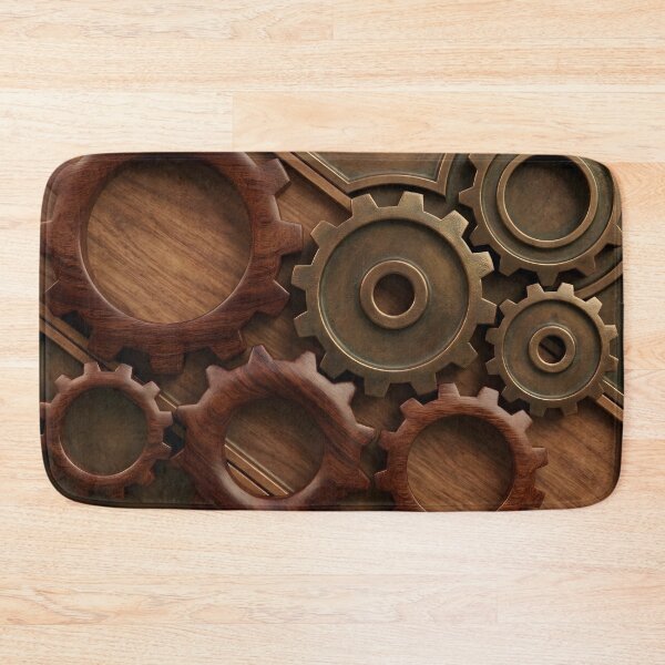 Item preview, Steampunk Wooden Bronze Gears Mechanism designed and sold by Gradient Concept.