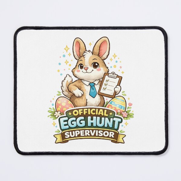 Item preview, Official Egg Hunt Supervisor Funny Easter Bunny Design designed and sold by StyleLap.