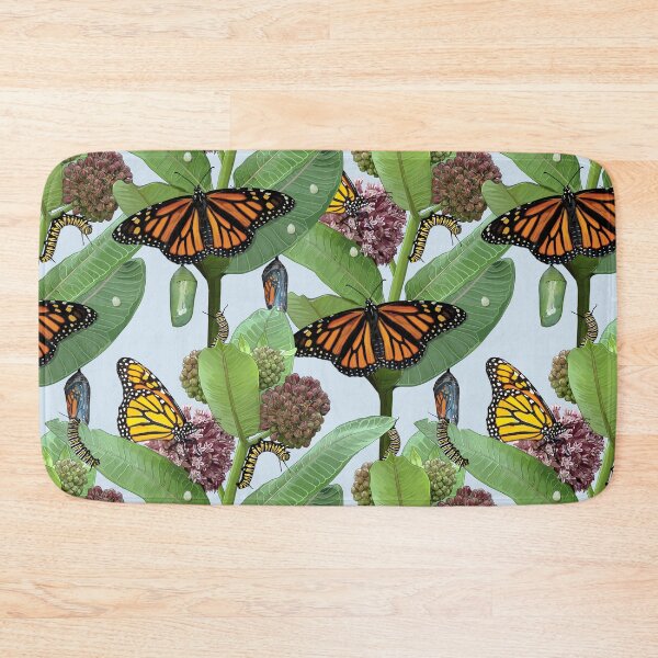 Item preview, Monarch Lifecycle Egg Caterpillar Chrysalis Butterfly on Milkweed designed and sold by Carleah Unique.