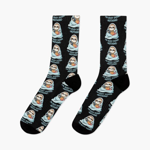 Item preview, Lazy Sloth Watching TV “I’m Busy Doing Nothing” designed and sold by timizar.