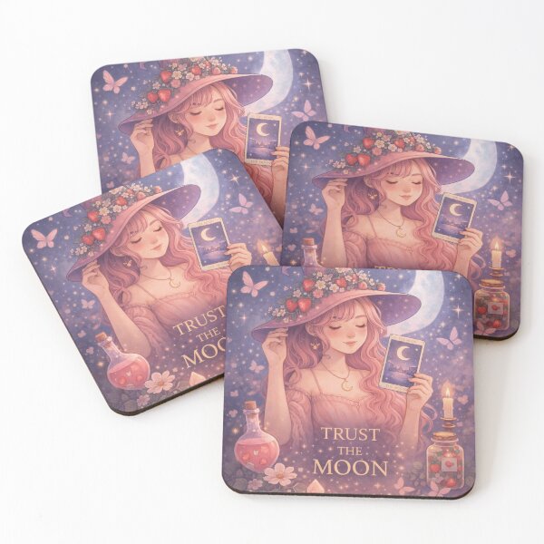 Item preview, Trust The Moon – Lunar Strawberry Witch designed and sold by MrsMimpi.