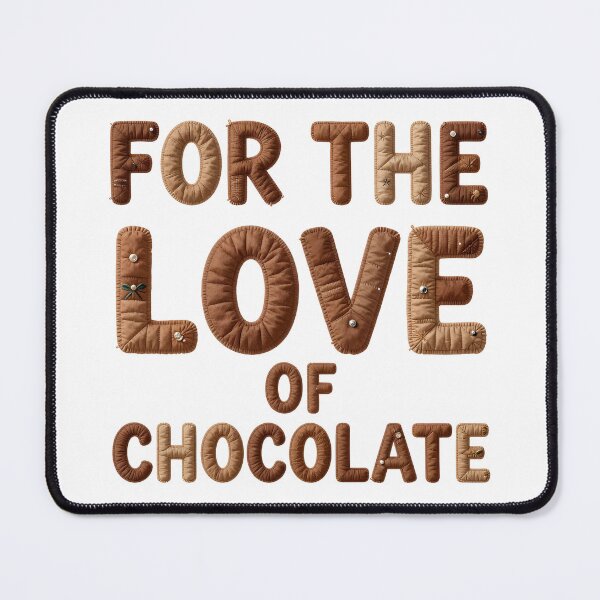 Item preview, FOR THE LOVE OF CHOCOLATE - IN FAUX LETTERING designed and sold by AlexOBrienArt.