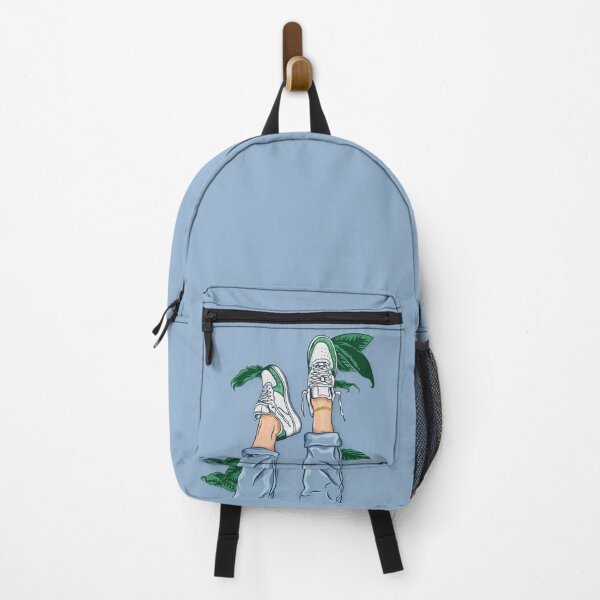 Item preview, White Sneakers and Tropical Leaves - Streetwear Vector Art designed and sold by Zasuwasz.