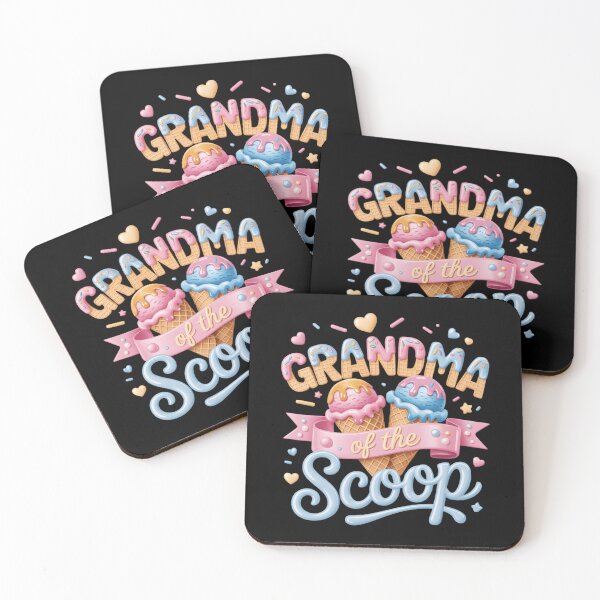 Item preview, Grandma Of The Scoop: Ice Cream Gender Reveal Baby Shower, Cute Dessert Lover Sprinkles Cone designed and sold by NewaveBoutique.