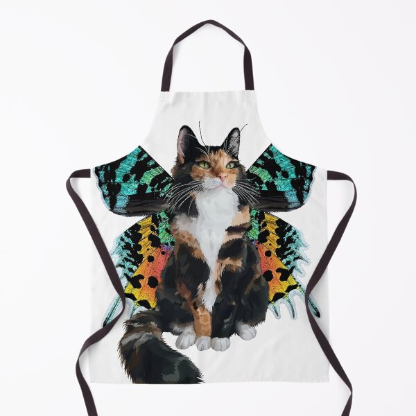 Item preview, Longhair Calico Sunset Moth Butterfly Cat designed and sold by Carleah Unique.