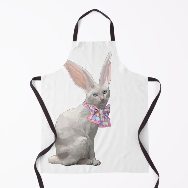 Item preview, Easter Bunny Cat with Egg Large Bow designed and sold by Carleah Unique.