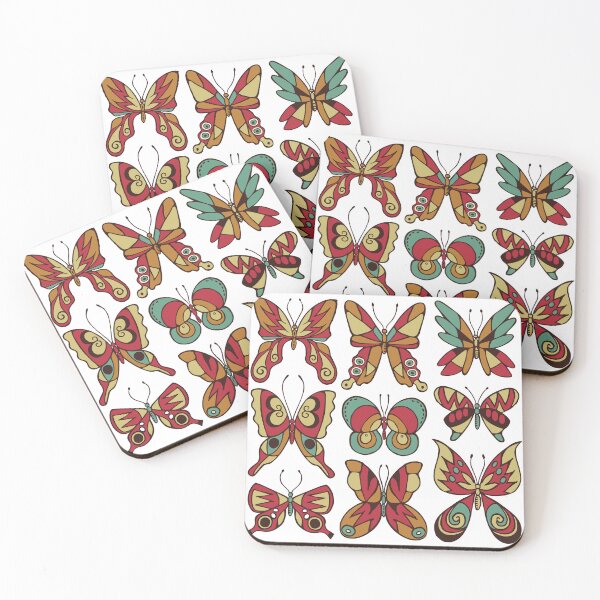 Item preview, Retro Inspired Butterfly Pattern designed and sold by Carleah Unique.