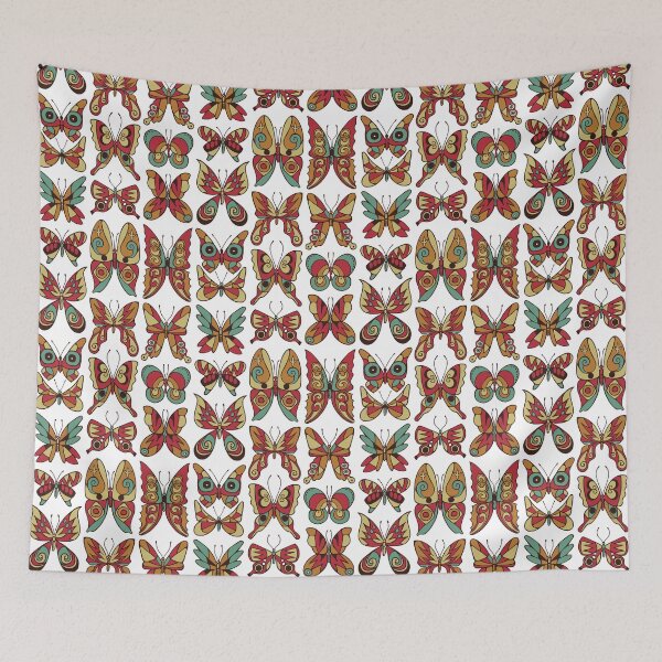 Item preview, Retro Inspired Butterfly Pattern designed and sold by Carleah Unique.