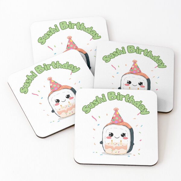Item preview, Sushi Birthday – Cute Kawaii Sushi Party Design for Food Lovers designed and sold by Sparkofart07.