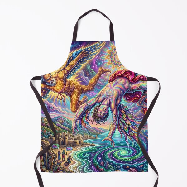 Item preview, Fall of Icarus - Psychedelic Fantasy Art designed and sold by Lucid Dream Pixel.