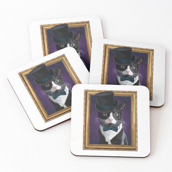 Item preview, Dapper Gentleman Tuxedo Cat designed and sold by Carleah Unique.