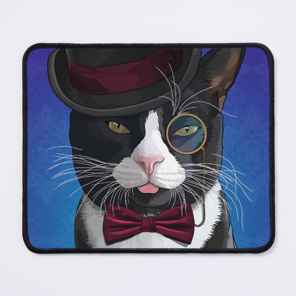 Item preview, Dapper Gentleman Tuxedo Cat Blepping designed and sold by Carleah Unique.