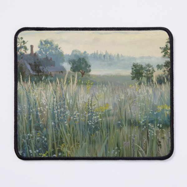 Item preview, Provence Countryside Painting | French Landscape Wall Art | Soft Meadow Scene designed and sold by CARRAANN.