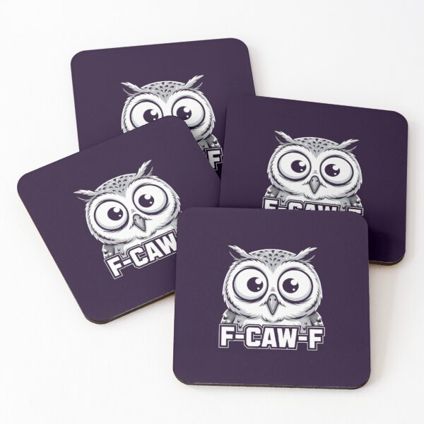 Item preview, F-CAW-F Funny Big Eyes Owl Cartoon Meme Design designed and sold by Syrupulse.
