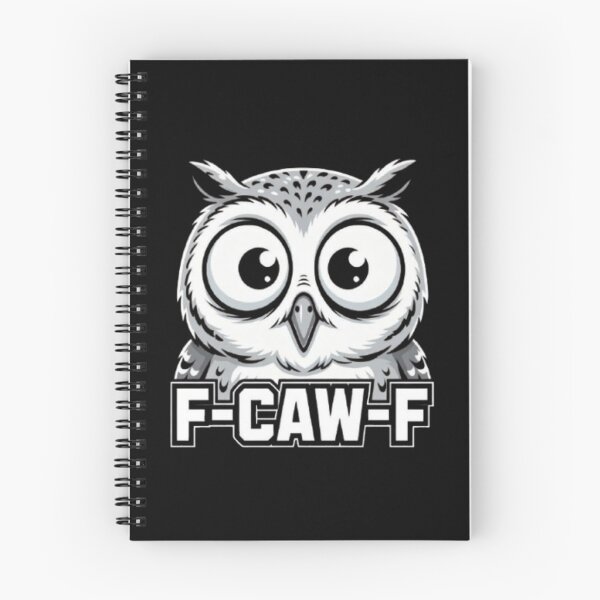 Item preview, F-CAW-F Funny Big Eyes Owl Cartoon Meme Design designed and sold by Syrupulse.