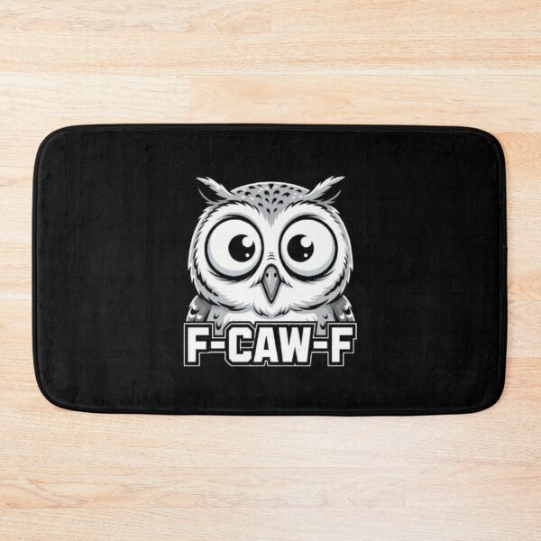 Item preview, F-CAW-F Funny Big Eyes Owl Cartoon Meme Design designed and sold by Syrupulse.