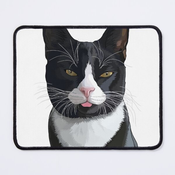 Item preview, Bicolor Tuxedo Cat Blep designed and sold by Carleah Unique.