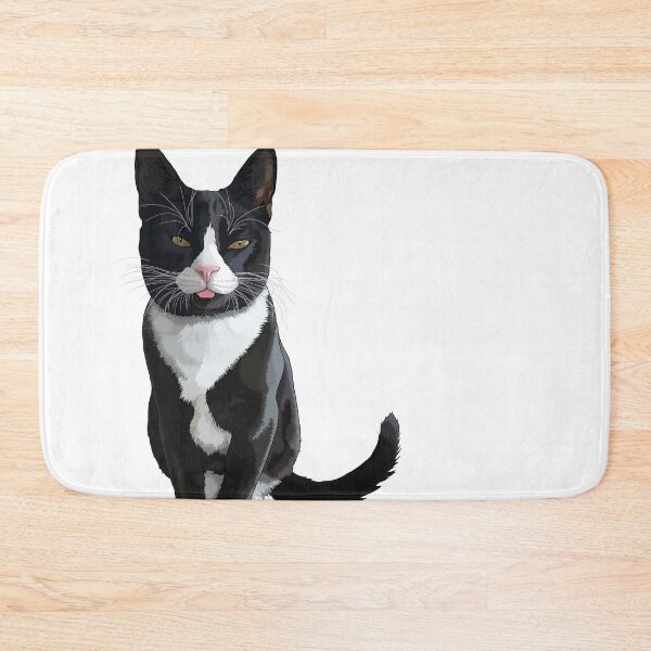 Item preview, Bicolor Tuxedo Cat Blep designed and sold by Carleah Unique.