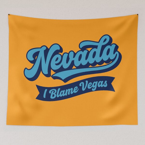 Item preview, Nevada: I Blame Vegas - Retro Vintage Script designed and sold by Cozy-Old-Pub.