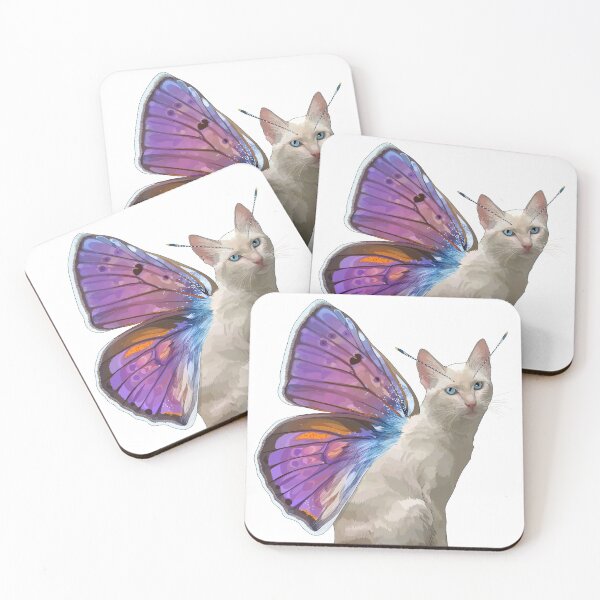Item preview, Purple Copper Butterfly Cat designed and sold by Carleah Unique.