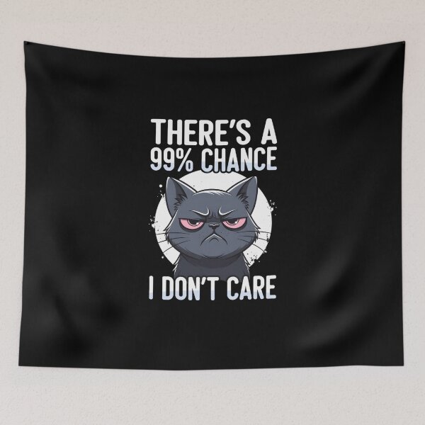 Item preview, Grumpy Cat 99% Chance I Don't Care designed and sold by TshirtsOnline-.