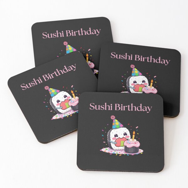 Item preview, Sushi Birthday – Cute Kawaii Sushi Party Design for Food Lovers designed and sold by Sparkofart07.