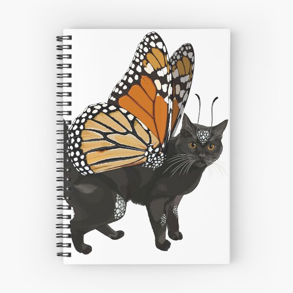 Item preview, Spotted Black Monarch Butterfly Cat designed and sold by Carleah Unique.