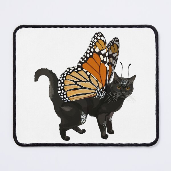 Item preview, Spotted Black Monarch Butterfly Cat designed and sold by Carleah Unique.