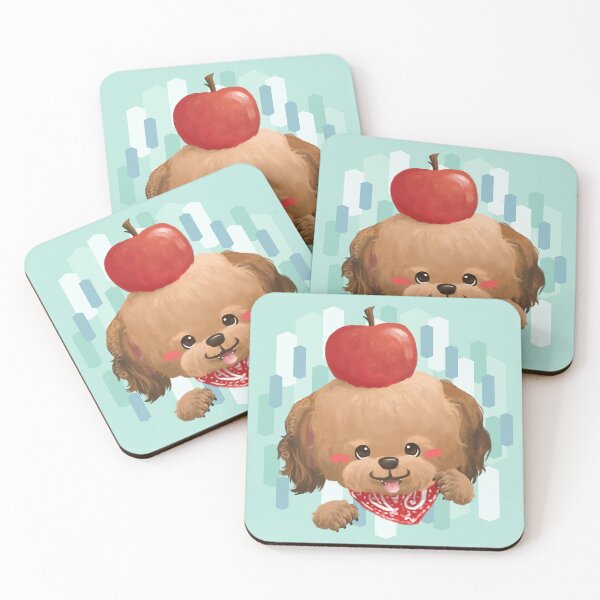 Item preview, Brown Poodle with Apple on Head designed and sold by Khotekmei.