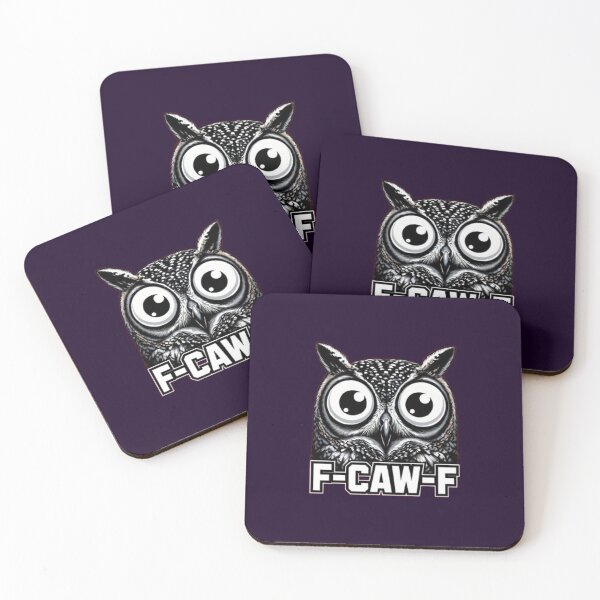 Item preview, F-CAW-F Funny Owl Big Eyes Cartoon Owl Meme Gift designed and sold by Syrupulse.