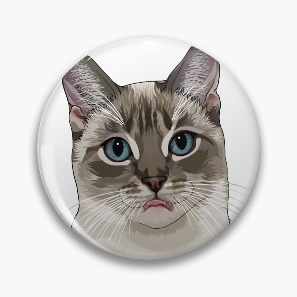 Item preview, Silly Lynx Point Cat Blep designed and sold by Carleah Unique.