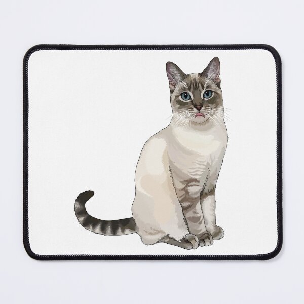 Item preview, Silly Lynx Point Cat Blep designed and sold by Carleah Unique.